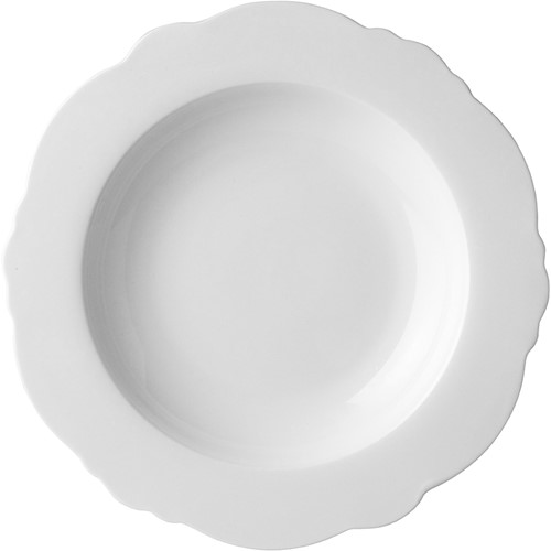 Bliss Bord Schulp Diep 23 cm Wit 