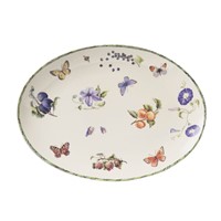 Janneke Brinkman Fruit and Flowers Oval plate 30x22 cm