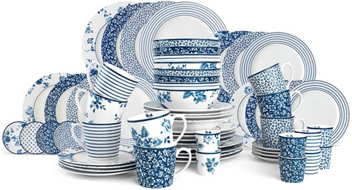 Laura Ashley Set 64 Delig Servies 8 Persoons 