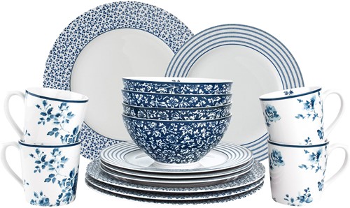 Laura Ashley Giftset 16 Delig Dinnerset 