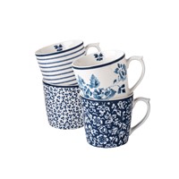 Laura Ashley Giftset 4 Bekers Assorti 32 cl.