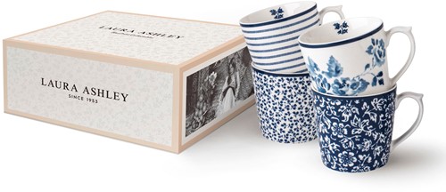 Laura Ashley Giftset 4 Bekers Assorti 32 cl.-2