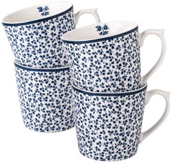 Laura Ashley Giftset 4 Mugs Floris 32 cl.