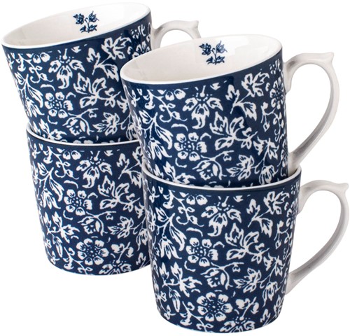 Laura Ashley Giftset 4 Bekers Sweet Alyssum 32 cl.
