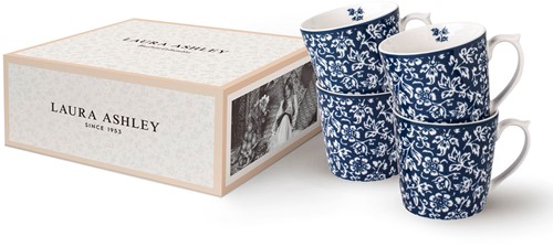 Laura Ashley Giftset 4 Bekers Sweet Alyssum 32 cl.-2
