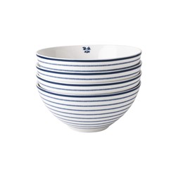 Laura Ashley Giftset 4 Kommen 16 cm Candy Stripe 