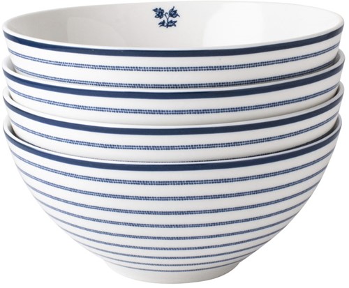 Laura Ashley Giftset 4 Kommen 16 cm Candy Stripe 