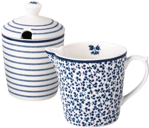 Laura Ashley Giftset Melkkan en Suikerpot 