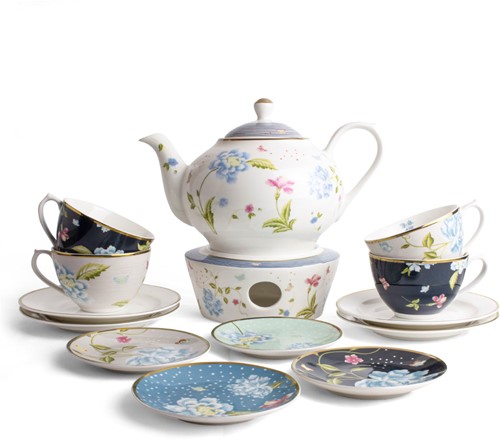 Laura Ashley Set 14 Delig Theeservies 