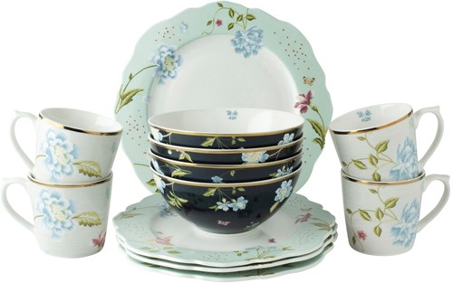 Laura Ashley Giftset 12 Delig Dinnerset 