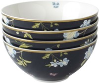 Laura Ashley Giftset 4 Kommen 16 cm Midnight Uni 