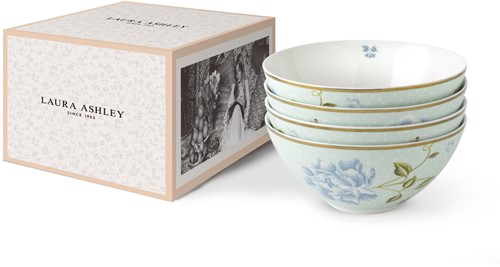 Laura Ashley Giftset 4 Bowls 16 cm Mint Uni-2