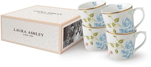 Laura Ashley Giftset 4 Bekers Cobblestone Pinstripe 32 cl.-2