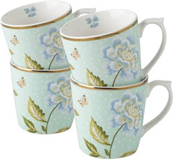 Laura Ashley Giftset 4 Bekers Mint Uni 32 cl.