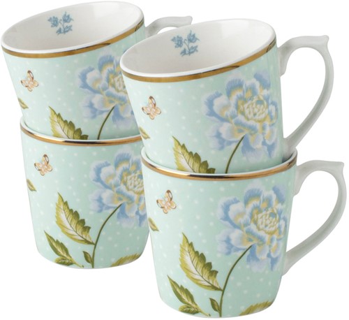 Laura Ashley Giftset 4 Bekers Mint Uni 32 cl.