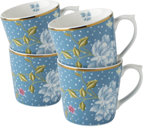 Laura Ashley Giftset 4 Bekers Seaspray Uni 32 cl.
