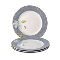 Laura Ashley Giftset 4 Plates 20 cm Midnight Pinstripe