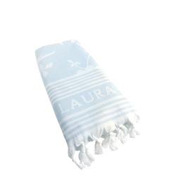 Laura Ashley Strandlaken/Hamamdoek Lichtblauw 90x180 cm