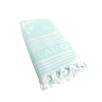 Laura Ashley Beachtowel/hammamtowel Green 90x180 cm
