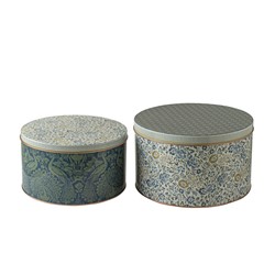 Laura Ashley Set 2 Blikken Daniela en Peacock Geel