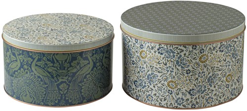 Laura Ashley Set 2 Blikken Daniela en Peacock Geel