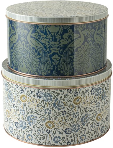 Laura Ashley Set 2 Blikken Daniela en Peacock Geel-2