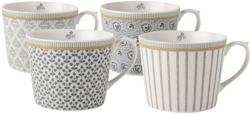 Laura Ashley Giftset 4 Bekers Laag Assorti 30 cl.