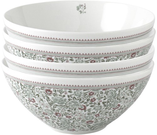 Laura Ashley Giftset 4 Kommen 16 cm