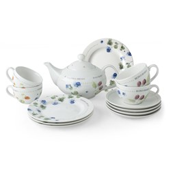 Set 13 Delig Theeservies met Kop en Schotels