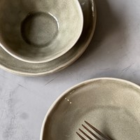 Dutch Rose Deep plate 23,5 cm Olive-2