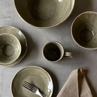 Dutch Rose Deep plate 23,5 cm Olive-3