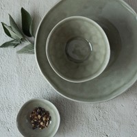 Dutch Rose Bord Plat 17 cm Olijf-8