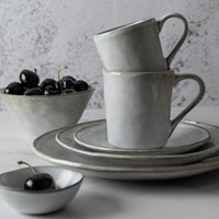 Dutch Rose Set 12 Delig Servies Lichtgrijs-3
