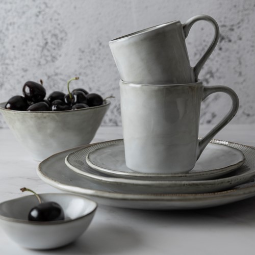 Dutch Rose Set 12 Delig Servies Lichtgrijs-3
