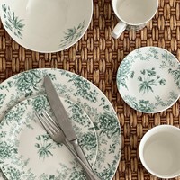Plate 23 cm Flowers green-2
