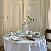 Plate 18 cm Flowers green-3