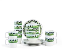 Wiebe van der Zee Set 16 Pcs Tableware 4 Persons New Neighbours