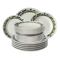 Wiebe van der Zee Set 18 Plates Cows Assorted 