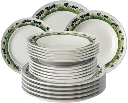 Wiebe van der Zee Set 18 Borden Landelijk Assorti 