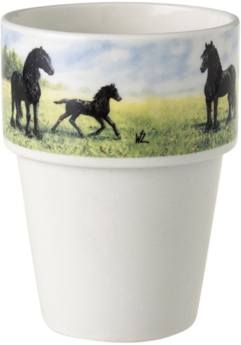 Wiebe van der Zee Milkmug Horses 26 cl.