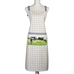 Wiebe van der Zee Apron Square Cow Blue