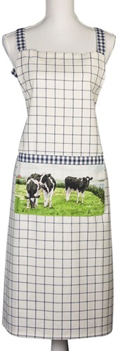 Wiebe van der Zee Schort Ruit Koe Blauw